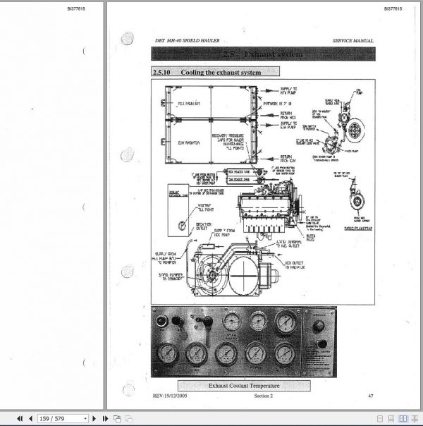 CAT Roof Support Carrier SH640 D 5004035 DBT Diesel MH 40 Shield Hauler 529592 Service Manual BI377615 2005 2