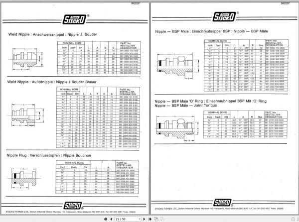 CAT Roof Support Stecko Components for Hydraulic Systems VC0119 Service Manual BI620287 2