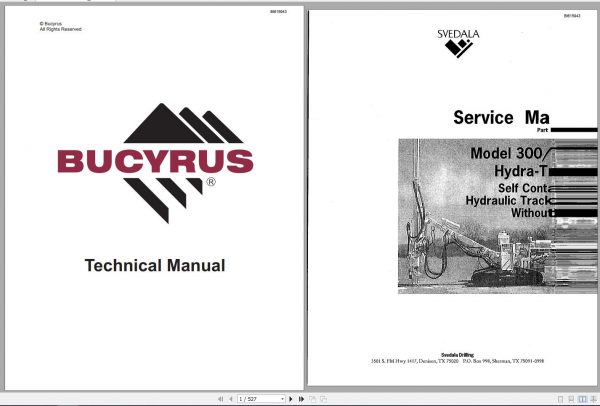 CAT Rotary Track Drills 300 400 0407400 Service Manual BI615943 1
