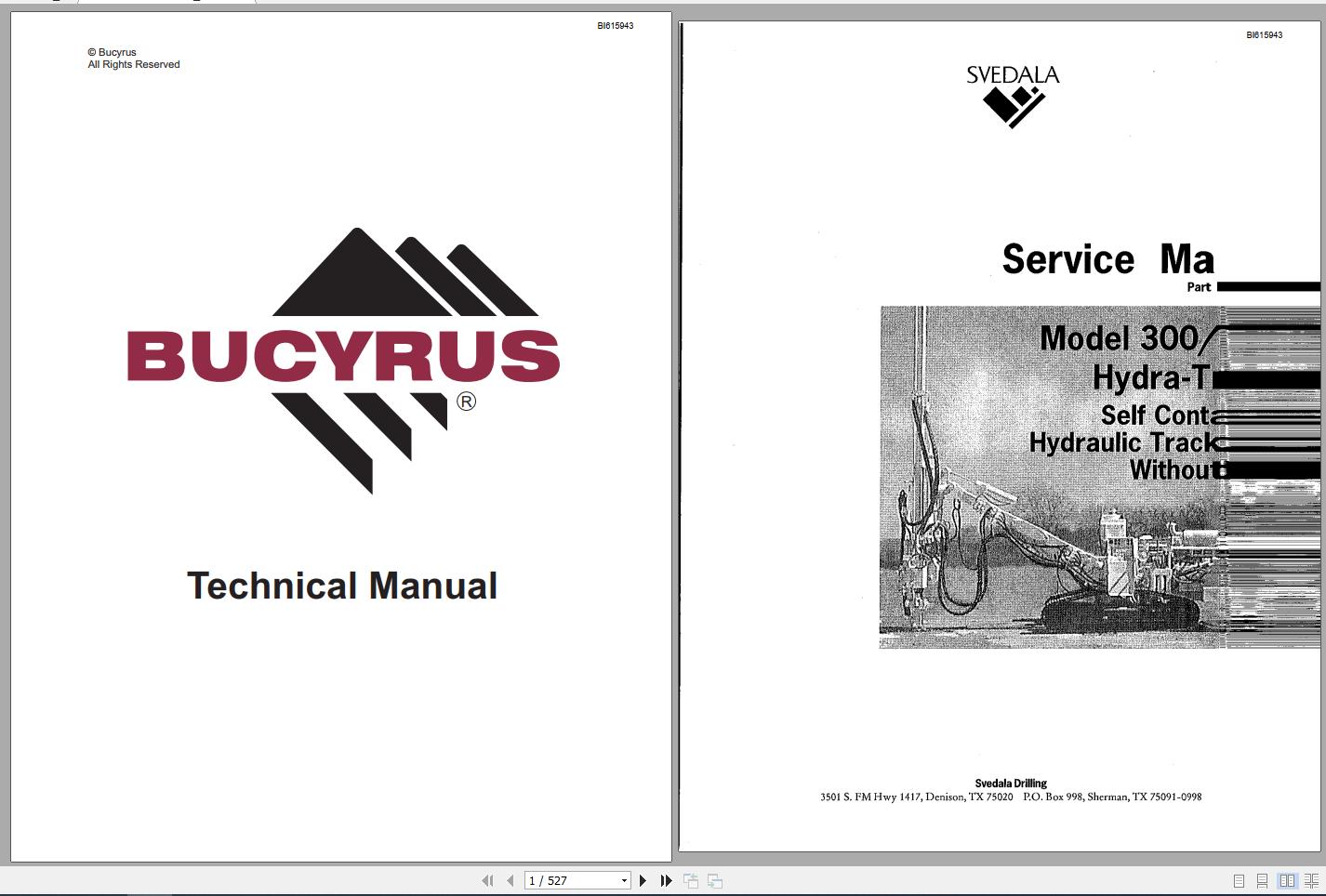 CAT Rotary Track Drills 300 400 0407400 Service Manual BI615943 1