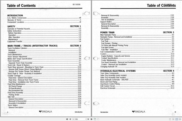 CAT Rotary Track Drills 300 400 Hydra Trac Service Manual BI116096 2004 2