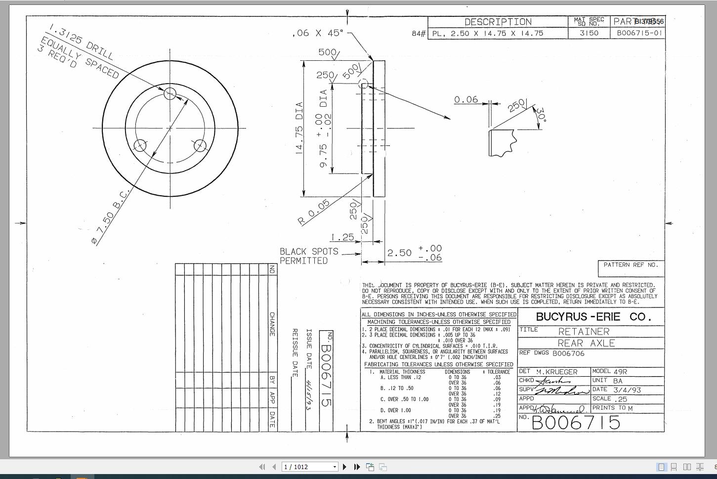 CAT Rotary Track Drills Field Service Department General File for Drills Service Manual BI379556 1