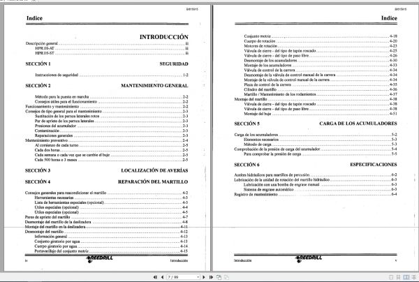 CAT Rotary Track Drills HPR1H 0411669 Service Manual BI615915 ES 2