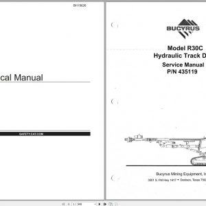 CAT Rotary Track Drills MD5075 R30C 435119 Service Manual BI115626 2010 1 1