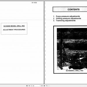 CAT Rotary Track Drills MD5125 SCH5000 Adjustment Procedures Technical Manual BI116080 1