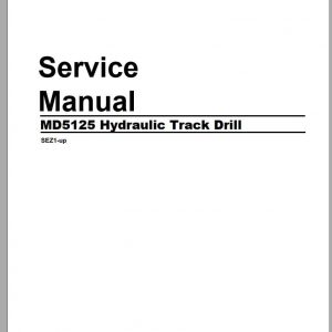 CAT Rotary Track Drills MD5125 Service Manual EM006201 ES DE 2