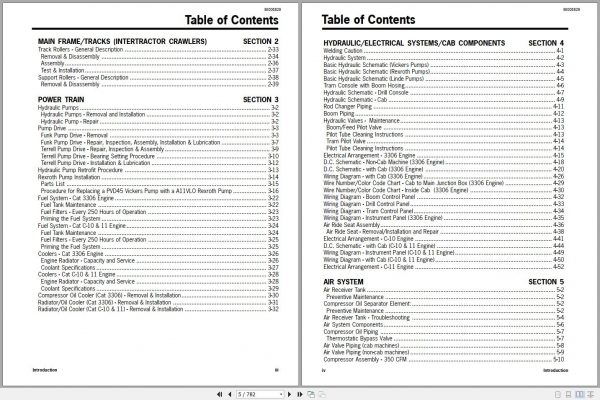 CAT Rotary Track Drills MD5125 Service Manual EM006201 ES DE 3