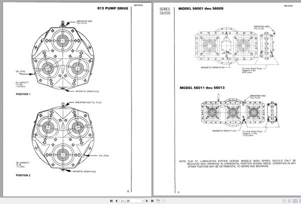 CAT Rotary Track Drills MD6640 49HR 141292 Pump Drives Service Manual 4028958 BI619439 2