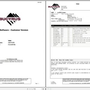 CAT Rotary Track Drills MD6640 49HR CB141295 141303 PLC Software Customer Version 10812 Service Manual BI619455 1