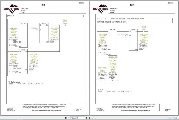 CAT Rotary Track Drills MD6640 49HR CB141365 PLC Software Customer Version 11022 Service Manual BI620002 2011 2