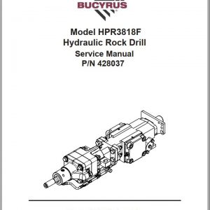 CAT Rotary Track Drills MD6640 HPR381F Hydraulic Rock Drill Service Manual BI615852 1