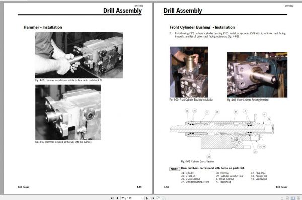 CAT Rotary Track Drills MD6640 HPR381F Hydraulic Rock Drill Service Manual BI615852 3