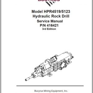 CAT Rotary Track Drills MD6640 HPR4519 5123 Hydraulic Rock Drill Service Manual BI615853 1