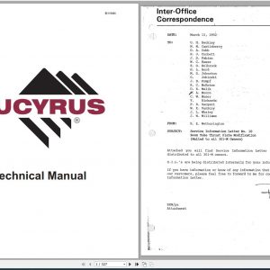 CAT Rotary Track Drills Marion Product Improvement Letters Service Manual BI115484 1992 1