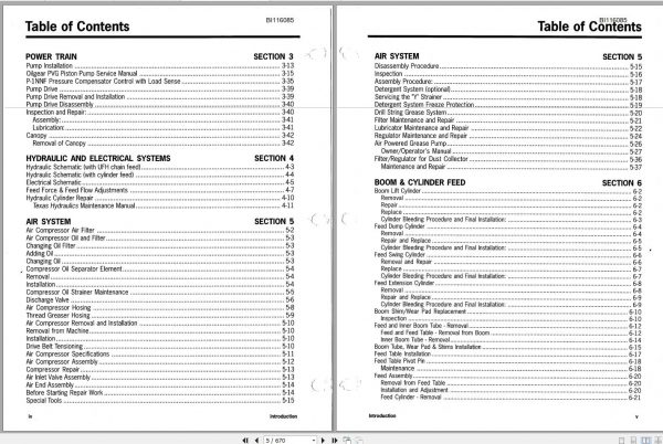 CAT Rotary Track Drills R20T Hydra Trac Self Contained Service Manual 426690 BI116085 2