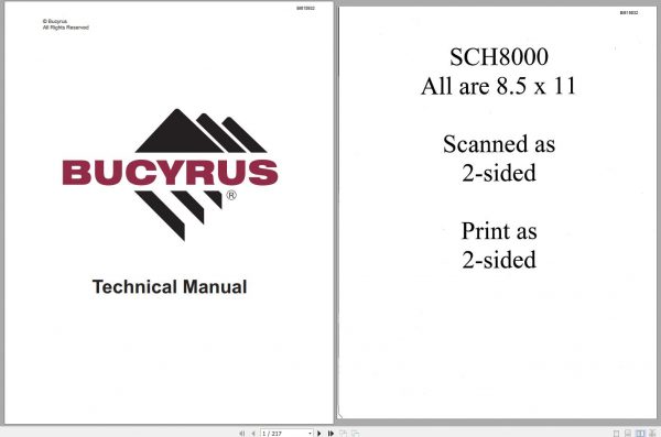 CAT Rotary Track Drills SCH8000 Service Manual BI615932 1