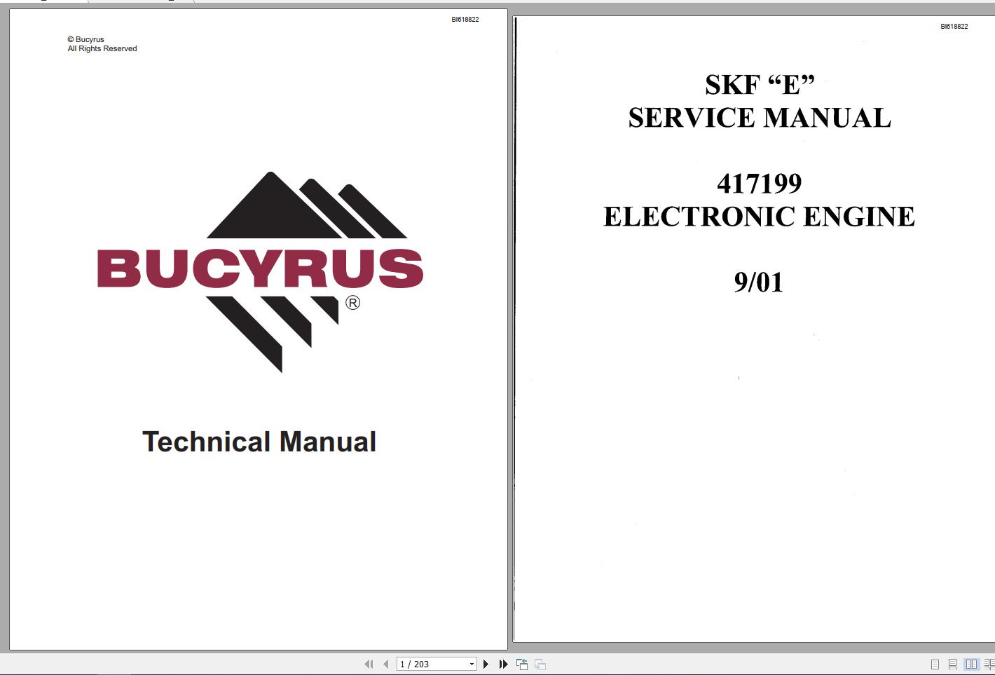 CAT Rotary Track Drills SKF E 417199 Electric Engine Service Manual BI618822 1