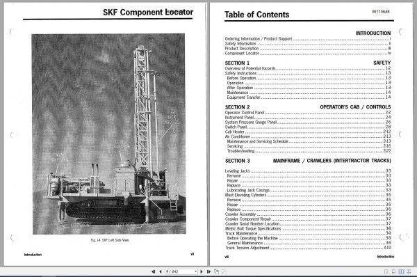 CAT Rotary Track Drills Series SKF Service Manual 417199 BI115648 2