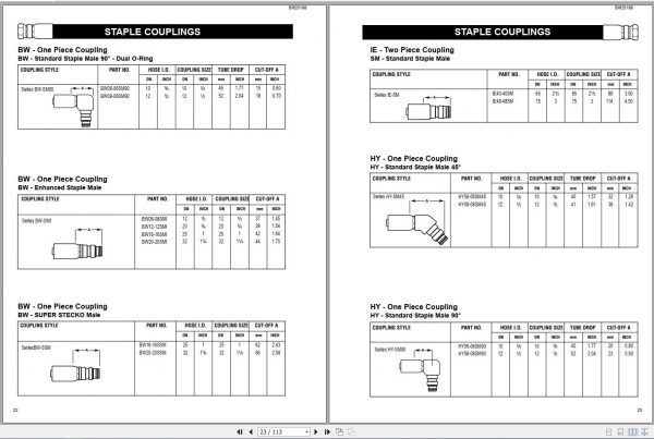 CAT Shearer Dayco Adaptors Tube Fittings VC0020 Service Manual BI620188 2