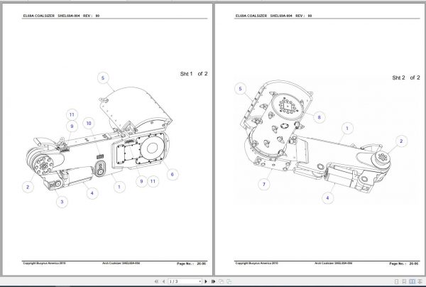 CAT Shearer EL2000 2000 017 Service Manual BI630141 1