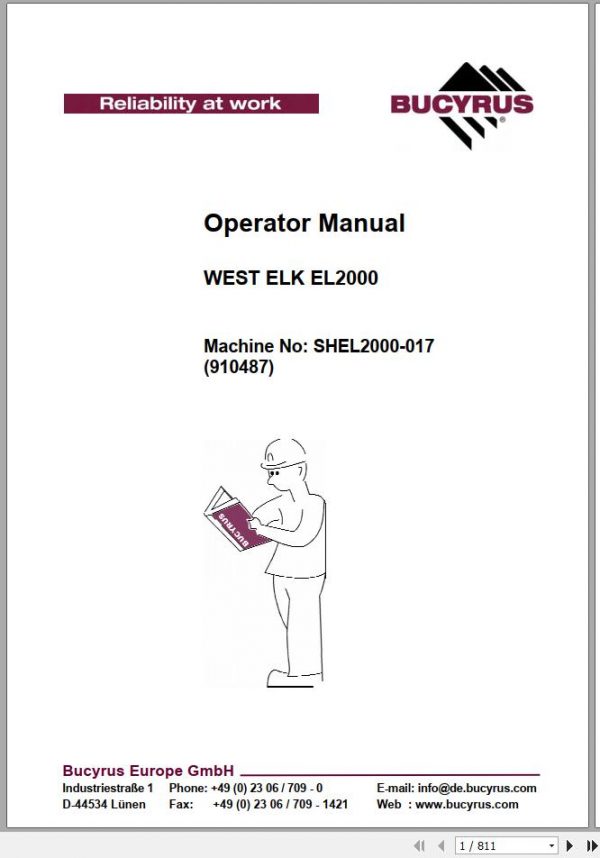 CAT Shearer EL2000 2000 017 Service Manual BI630141 4