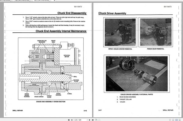 CAT Unit Rig Mining Truck 3000 Hydration Self Contained Hydraulic Track Drill Service Manual BI115473 3 1