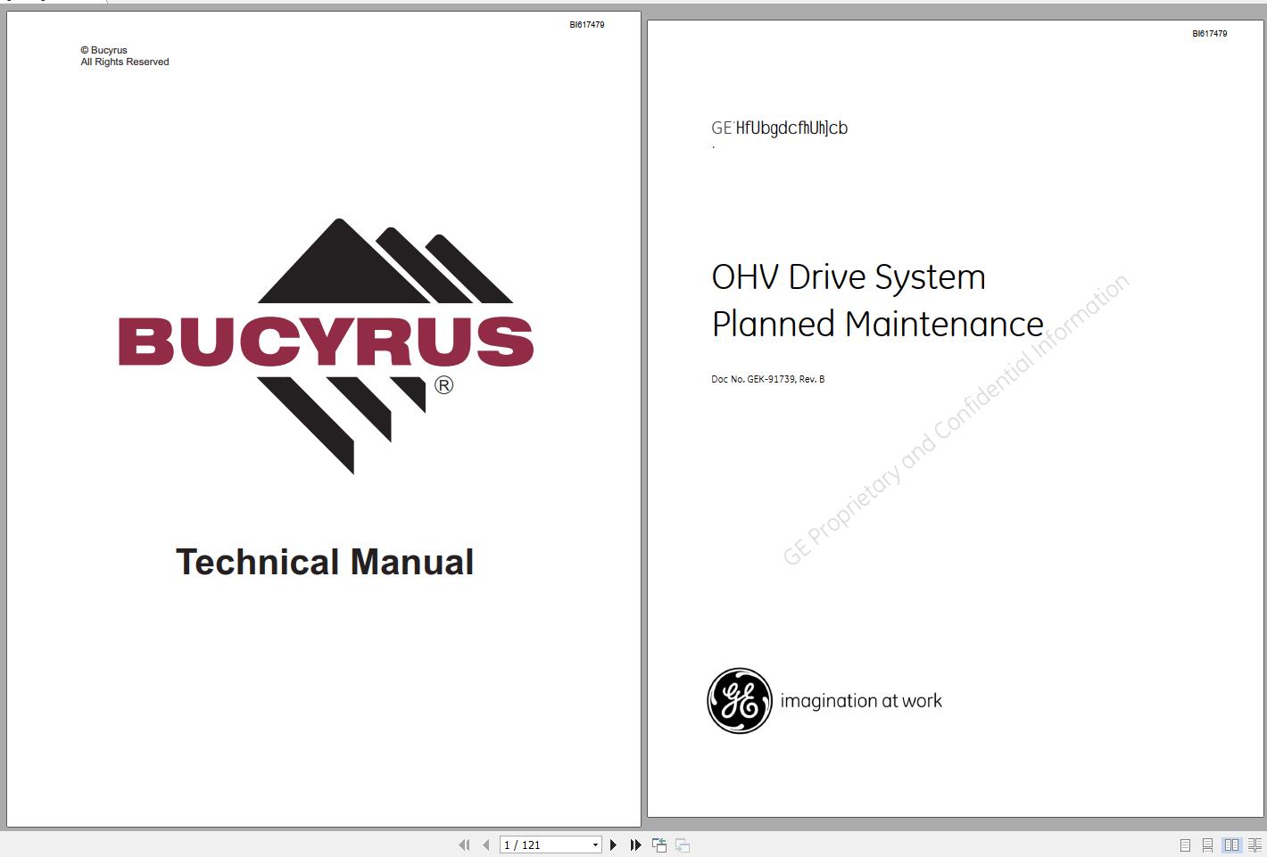 CAT Unit Rig Mining Truck MG106 MG110 MG116 OHV Drive System Planned Service Manual BI617479 GEK 91739B 1