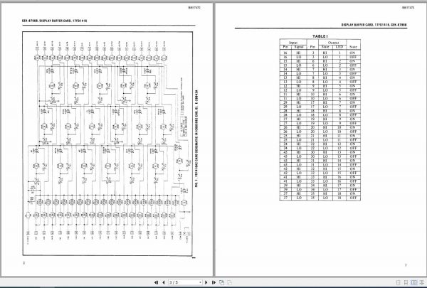 CAT Unit Rig Mining Truck MG106 MG110 MG144 Display Buffer Card 17FD1416 Service Manual BI617470 GEK 87968A 2