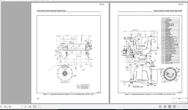 CAT Unit Rig Mining Truck MT3300 AC MM238 MM378 Traction Alternator GTA22 Service Manual BI617349 GEK 73478F 3