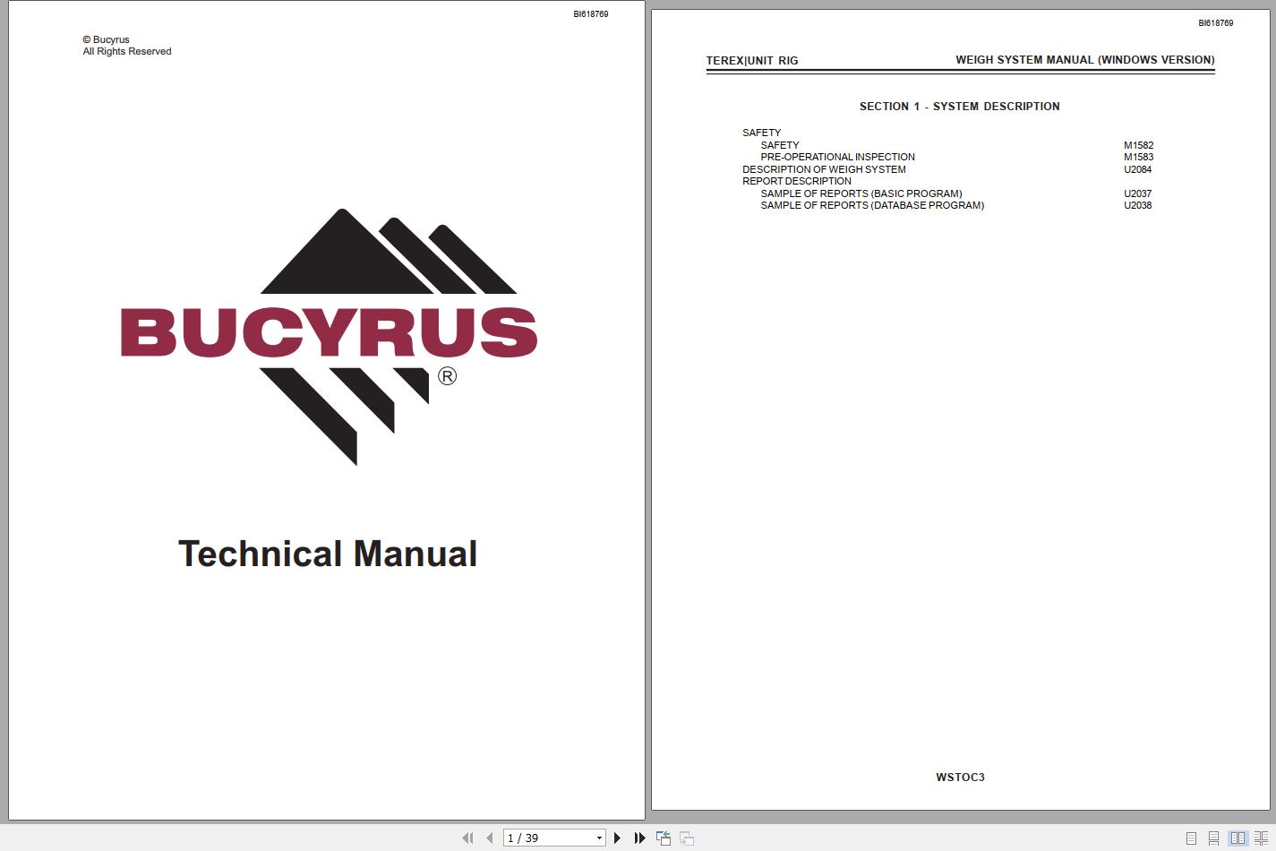 CAT Unit Rig Mining Truck MT4400 AC MH357 MH640 MR069 MR070 Service Manual BI618769 WSTOC3 1