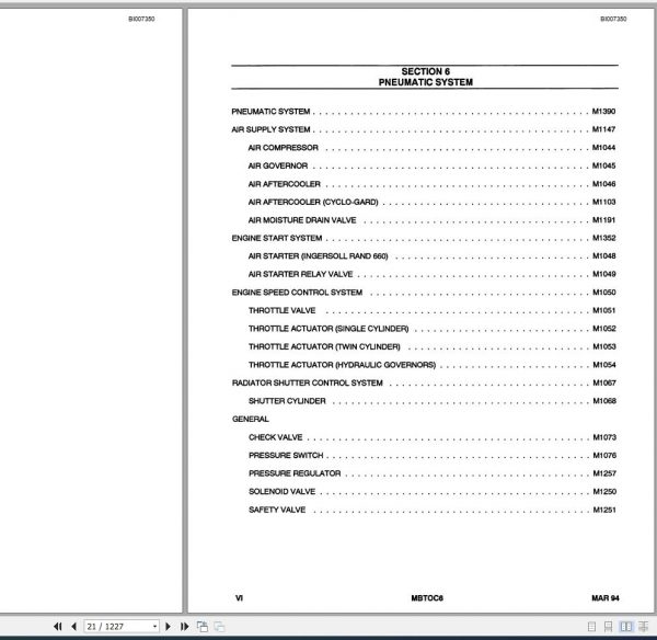 CAT Unit Rig Mining Truck Mark 36 MBTOC6 Service Manual BI007350 2