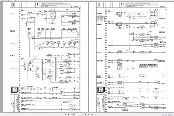 CAT Unit Rig Mining Truck S10353 24V MPTOC2 MT5500 Electrical Schematic BI618459 2006 2