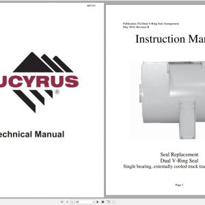 CAT Unit Rig Mining Truck Seal Replacement Dual V Ring Seal Instruction Manual BI617272 2010 1