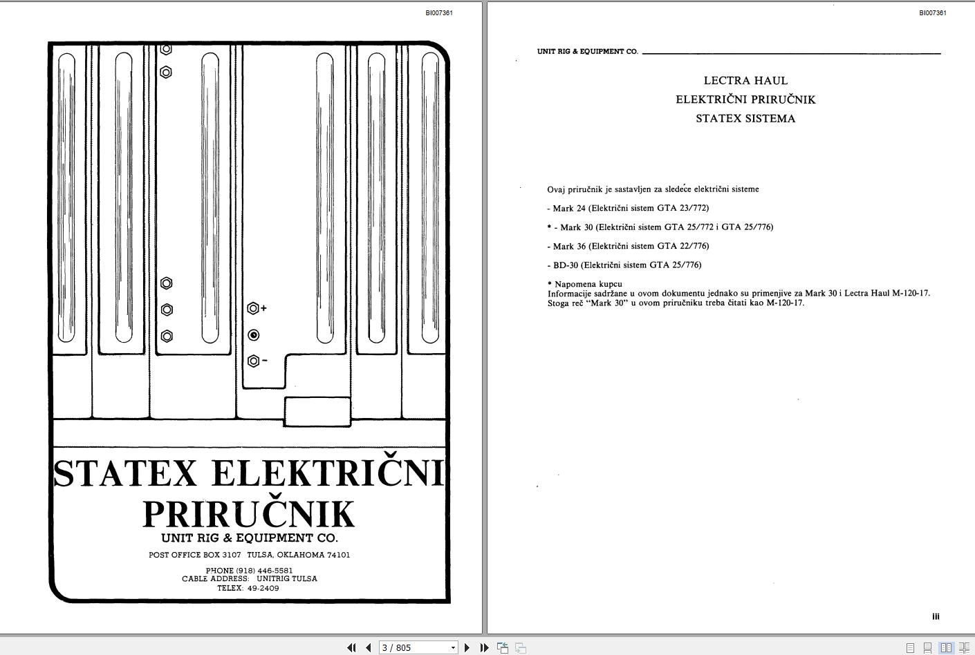 CAT Unit Rig Mining Truck Statex Electrical Service Manual BI007361 1