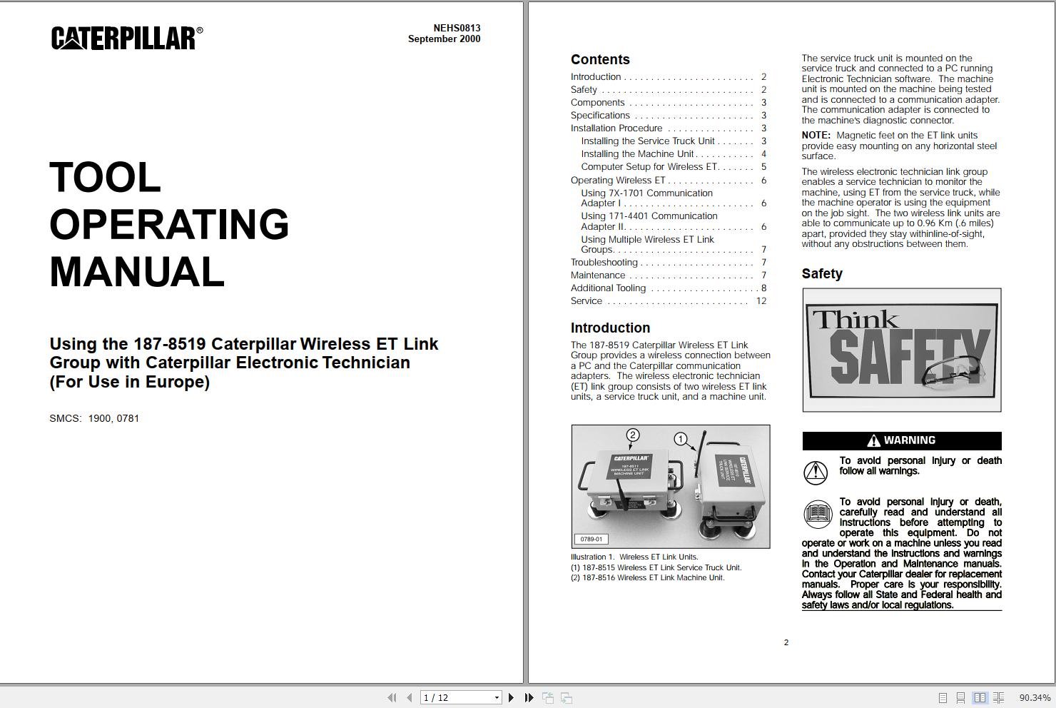cat-using-the-1u-6602-to-317-9760-tool-operating-manual