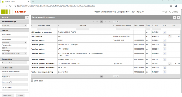 CLAAS WebTIC Offline EN 11.2021 10