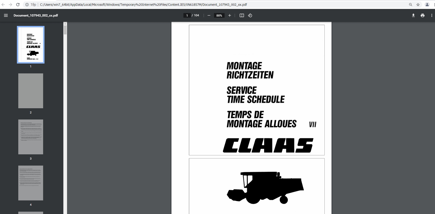 CLAAS WebTIC Offline UK Ukraina 11.2021 Operator Manual Repair Manual Service Documentation DVD 5