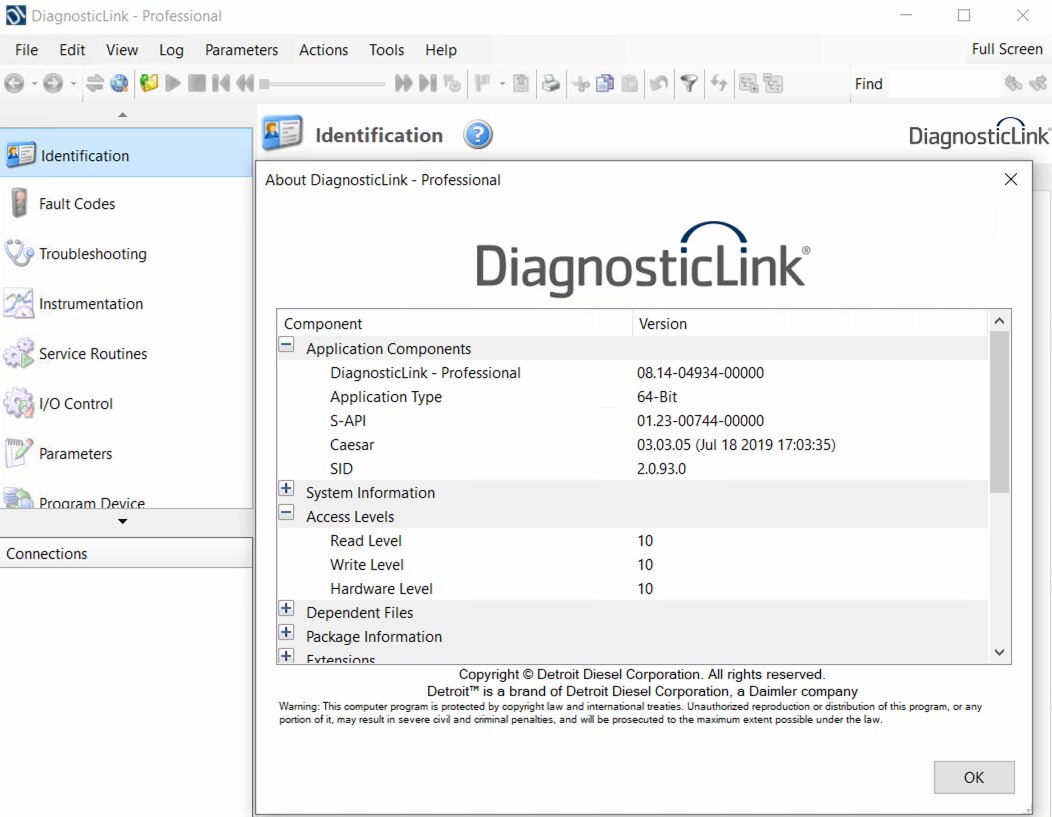 Detroit Diesel Diagnostic Link DDDL 8.14 Pro Level 101010 1 1