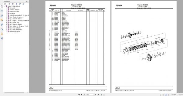 Doosan Dielsel Forklift D160S 5 Part Book SB1106E15 2