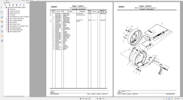 Doosan Dielsel Forklift D20G D25G D30G Part Book SB1110E02 2