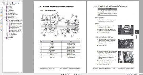 Doosan Dielsel Forklift D35 40 45S 7 D50 55C 7 D40 45 50 55SC 7 NEW OPC Vehicle Service Manual SB4479E00 2