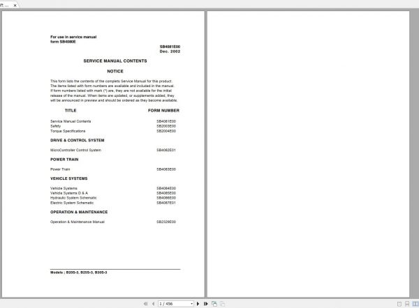 Doosan Electric Forklift B20S 3 B25S 3 B30S 3 Electric Schematic Service Operaton Maintenance Manual 1