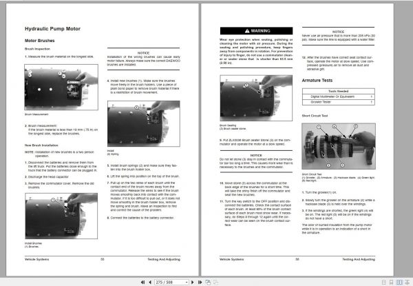 Doosan Electric Forklift B20S B25S B30S Electric Schematic Service Operaton Maintenance Manual SB2035E01