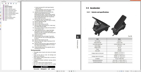 Doosan Electric Forklift B20TX7 B15T 7 Electric Schematic Service Operaton Maintenance Manual SB4449E