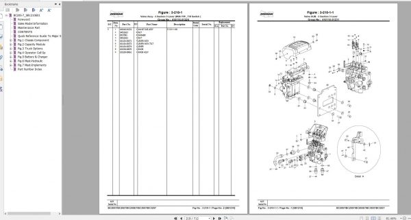 Doosan Electric Forklift BC20S 7 BC25S 7 BC25SE 5 BC30S 7 BC32S 7 Part Book SB1210E01 2
