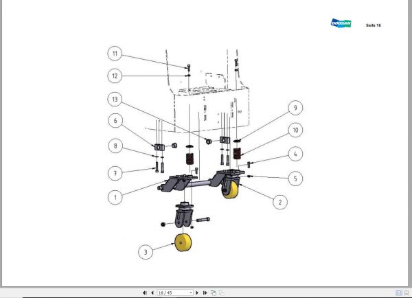 Doosan Electric Pallet Truck LEDD 20 MP servo Part Book 03.2014 EN DE 2
