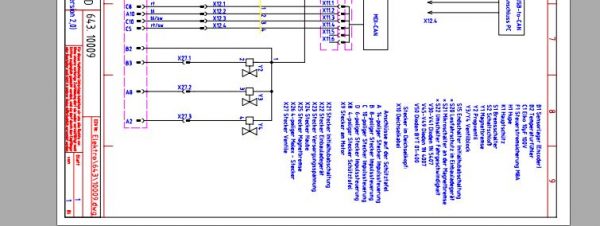 Doosan Electric Pallet Truck LEDD DH ACX Schematic Diagram DE 1