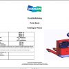 Doosan Electric Pallet Truck LEDH 18 20 22 ACX ZF HPI Part Book 01.2014 EN DE 1