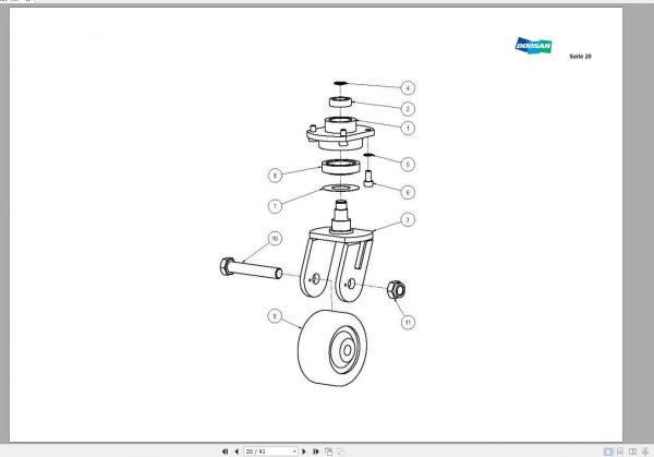 Doosan Electric Pallet Truck LEDS 16 20 i Part Book 06.2014 EN DE 2