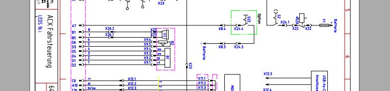 Doosan Electric Pallet Truck LEDS16i ACX Schematic Diagram DE 1